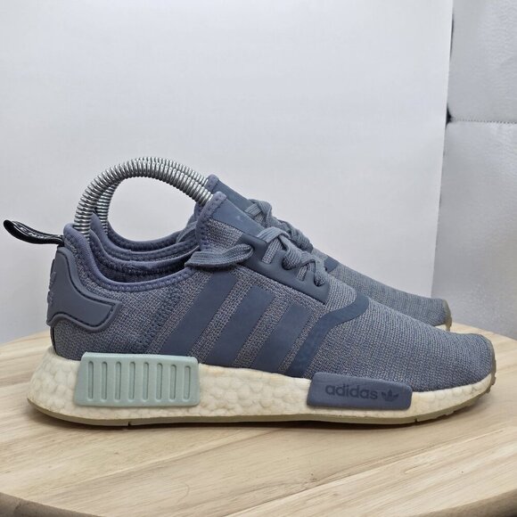 Adidas NMD R1 Raw Steel Women's Size 5.5 Blue Running Shoes (CQ2013) - Picture 3 of 9